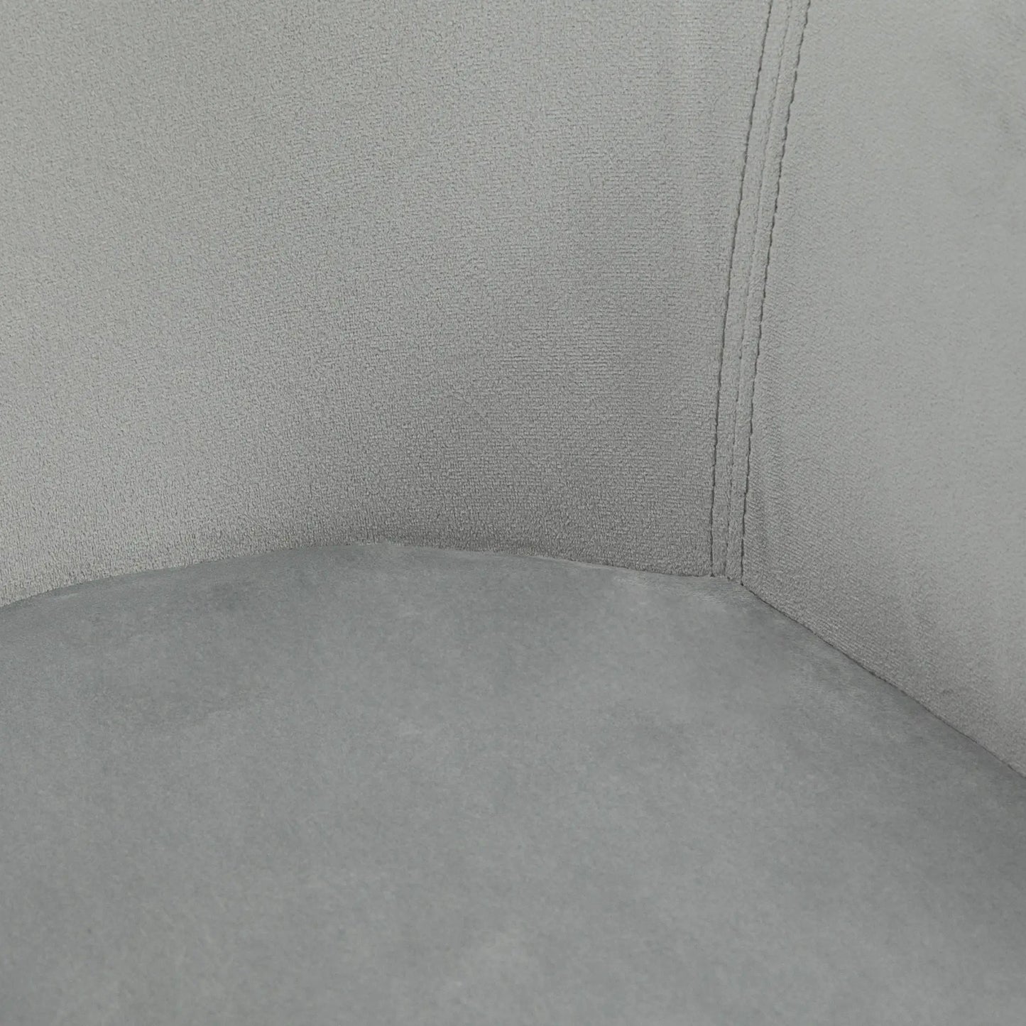 JUEGO DE 2 SILLAS DE COMEDOR TERCIPELO GRIS – MODELO LUNA image 3