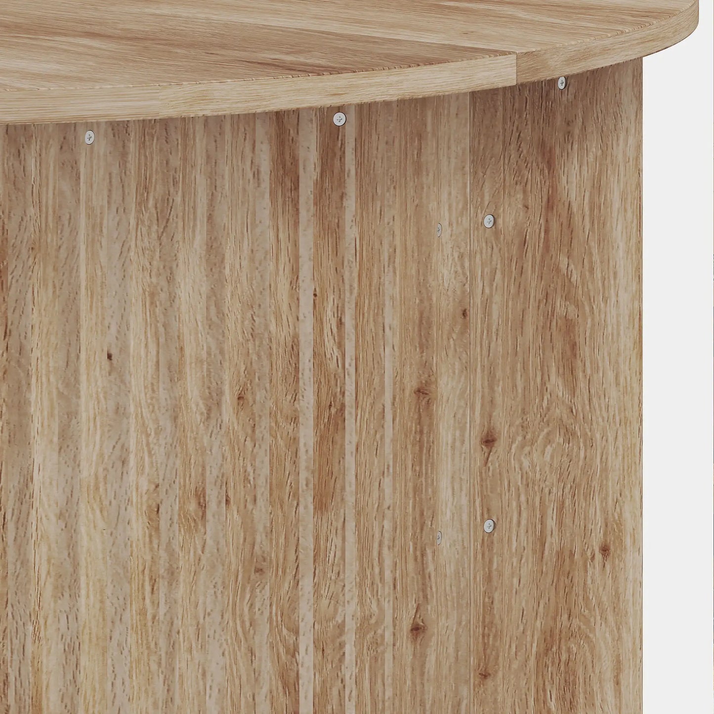 🪵 Mesa de Centro Elevable Redonda con Almacenamiento Oculto y Tablero Elevable 80 cm Madera Natural