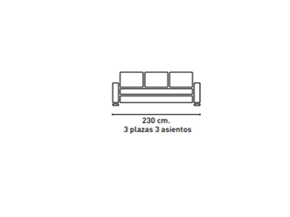 Sofá 3 Plazas Lancia image 1