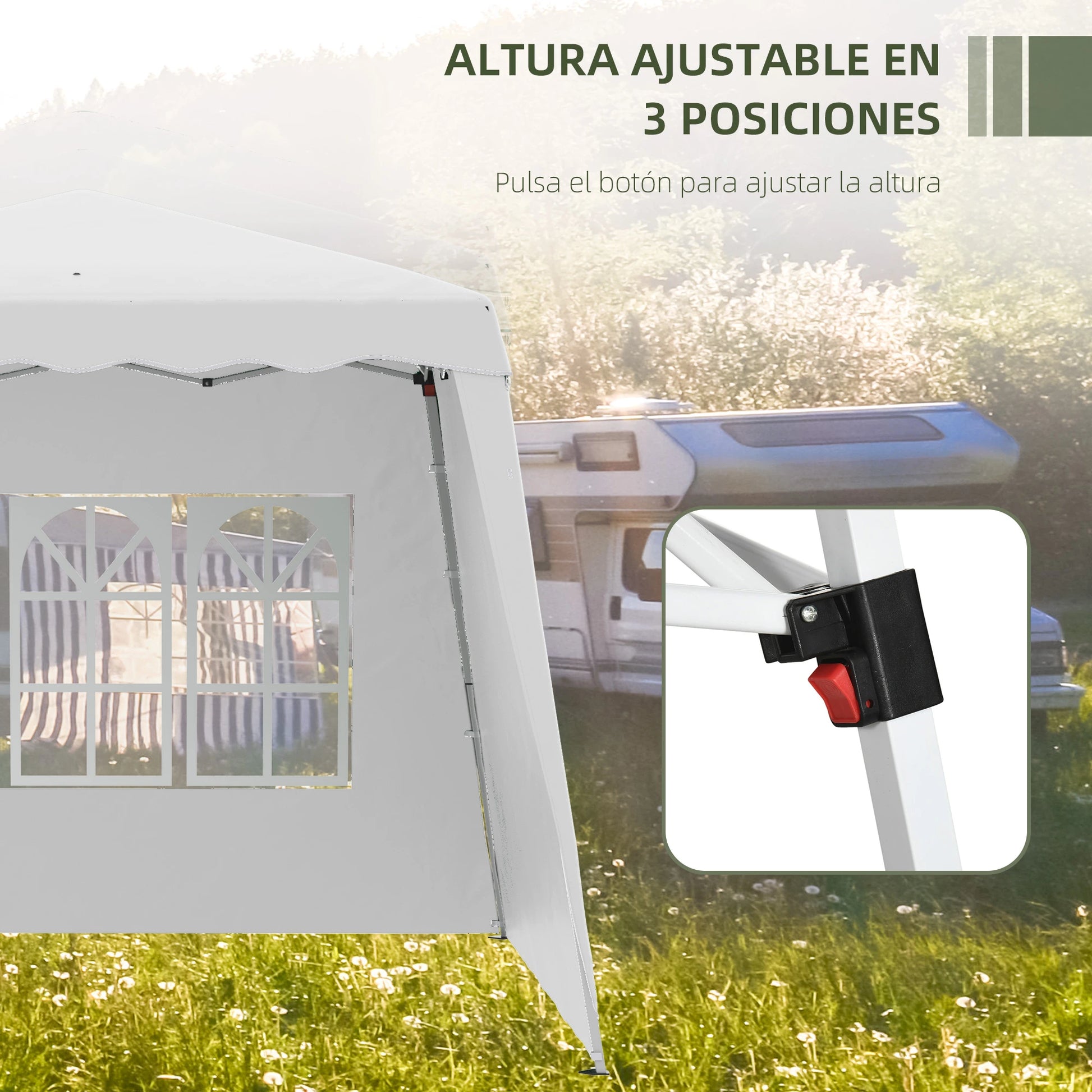 CARPA PLEGABLE NIVERA SUN 3X3 CON 2 PAREDES LATERALES image 8