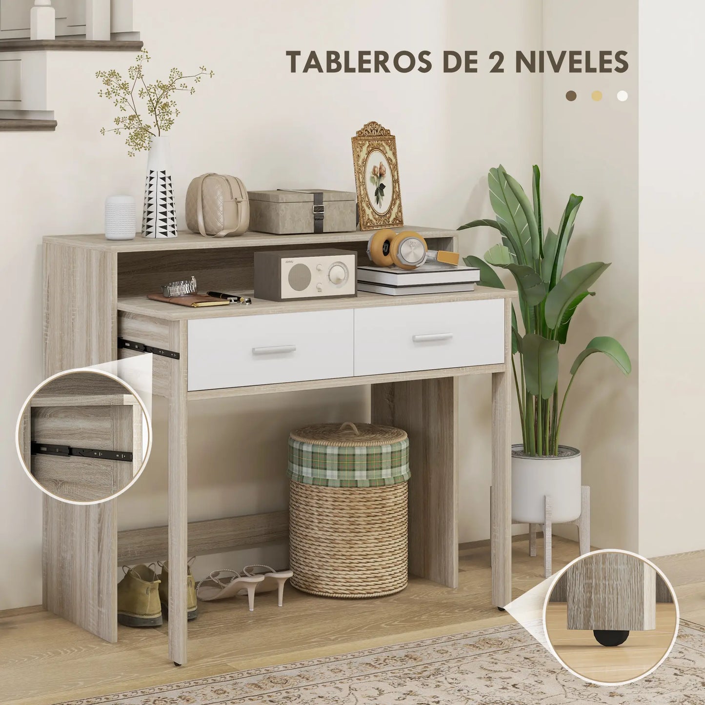 CONSOLA ESCRITORIO EXTENSIBLE “DUO SLIDE WORKSTATION” image 0