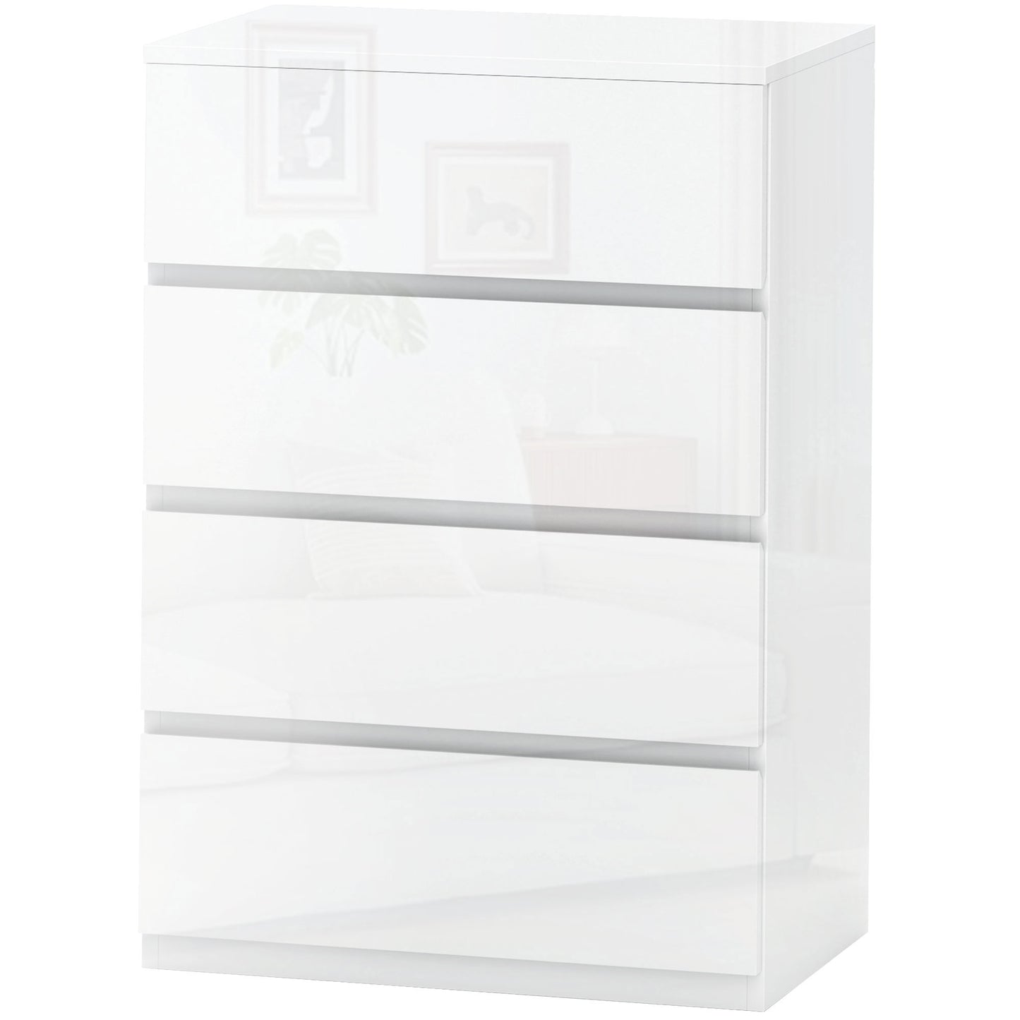 CÓMODA BRIGHTLINE 4C BLANCO BRILLO image 4