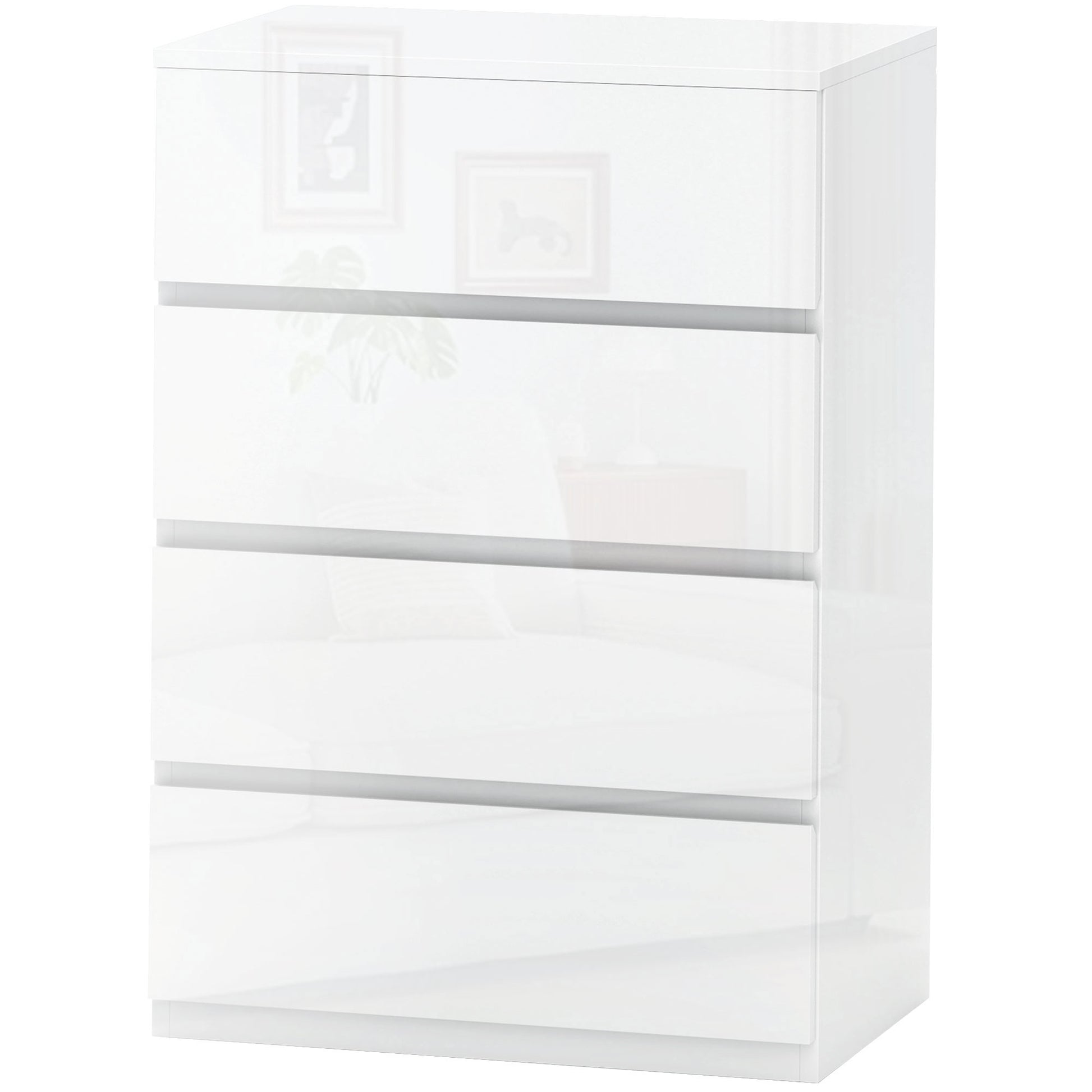 CÓMODA BRIGHTLINE 4C BLANCO BRILLO image 4