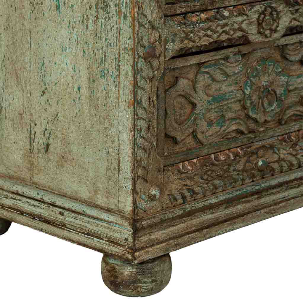 CÓMODA DALIAN AQUA GREEN VINTAGE 5 CAJONES image 5