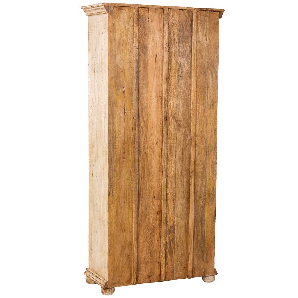 VITRINA DALIAN ARTESANAL BEIGE DE MADERA MACIZA image 5