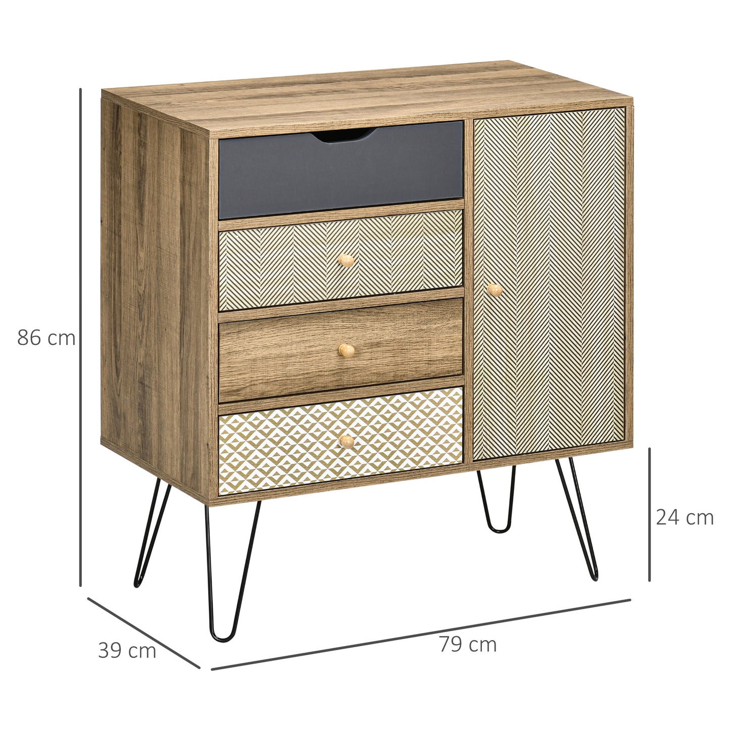 CÓMODA BOHO MADERA “BOHO HARMONY FOUR DRAWER” image 2