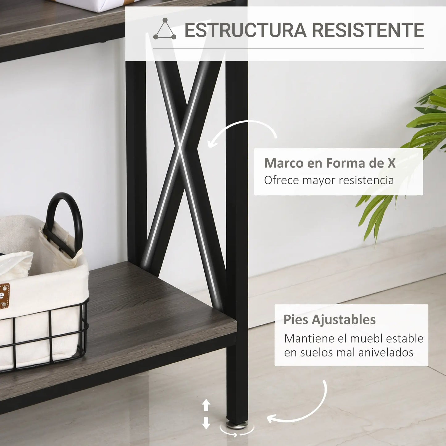 CONSOLA INDUSTRIAL GRIS & NEGRO “URBAN X VINTAGE 120” image 2