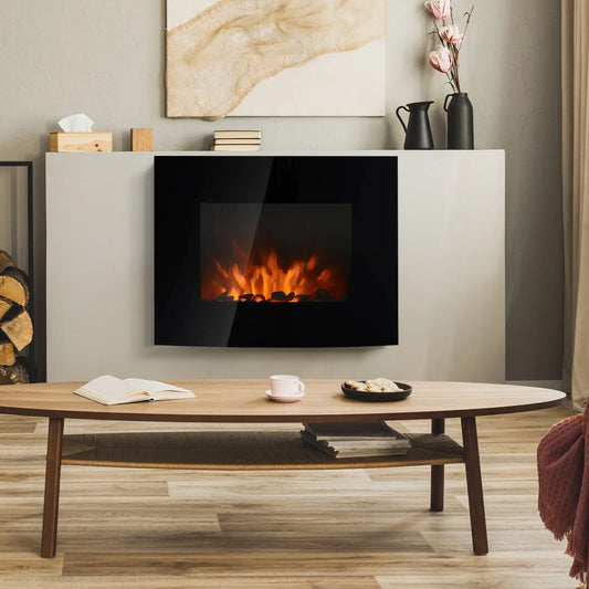 CHIMENEA ELÉCTRICA WALLHEAT ELEGANCE 1800W 65 CM NEGRO image 0