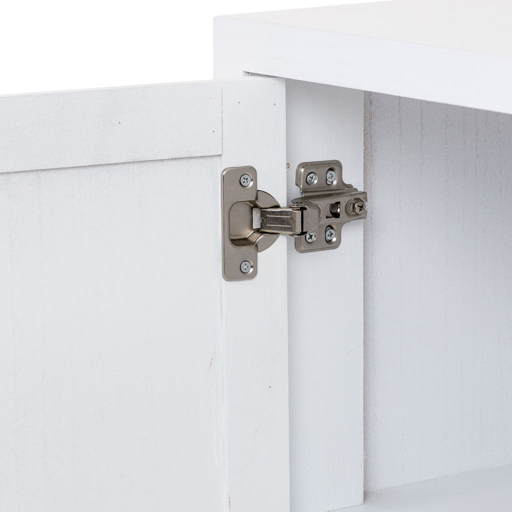 APARADOR MARTA DE MADERA Y METAL BLANCO 1 PUERTA + 3 CAJONES image 5