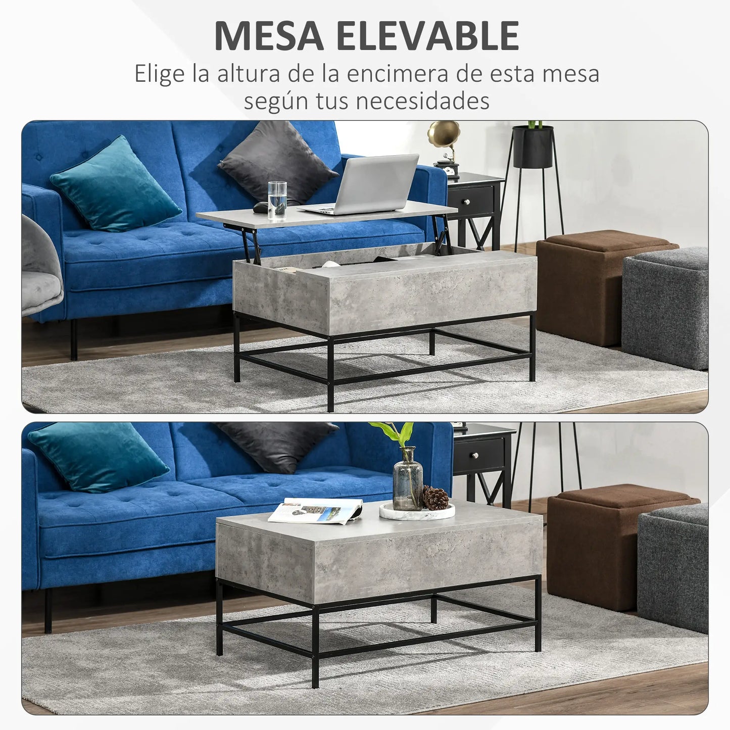 MESA ELEVABLE INDUSTRIAL CON ALMACENAJE image 10
