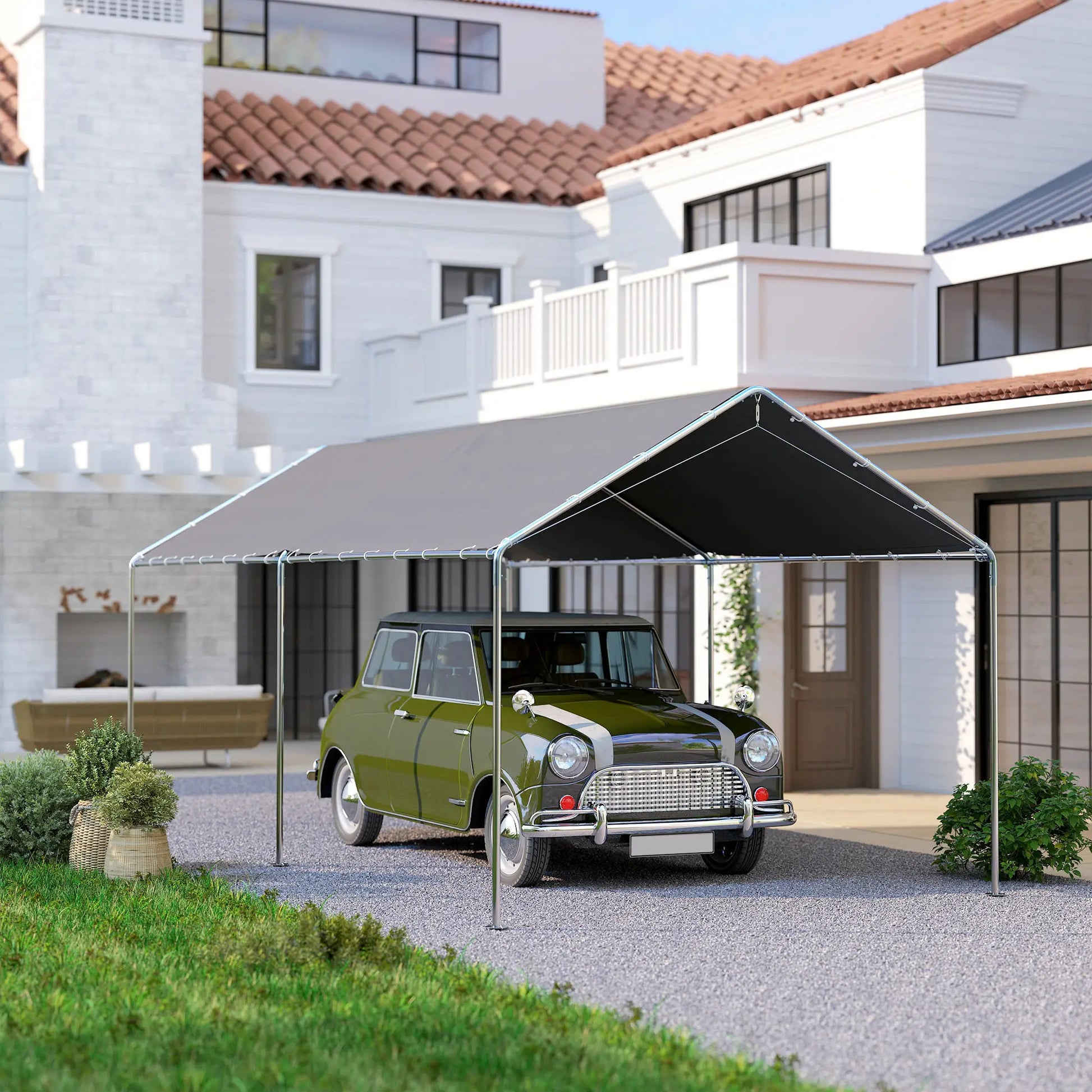 CARPA GARAJE PORTÁTIL TITAN PARK 3X6 PARA COCHE image 2