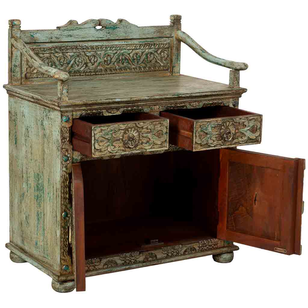 APARADOR DALIAN AQUA GREEN COMPACT ARTESANAL image 1