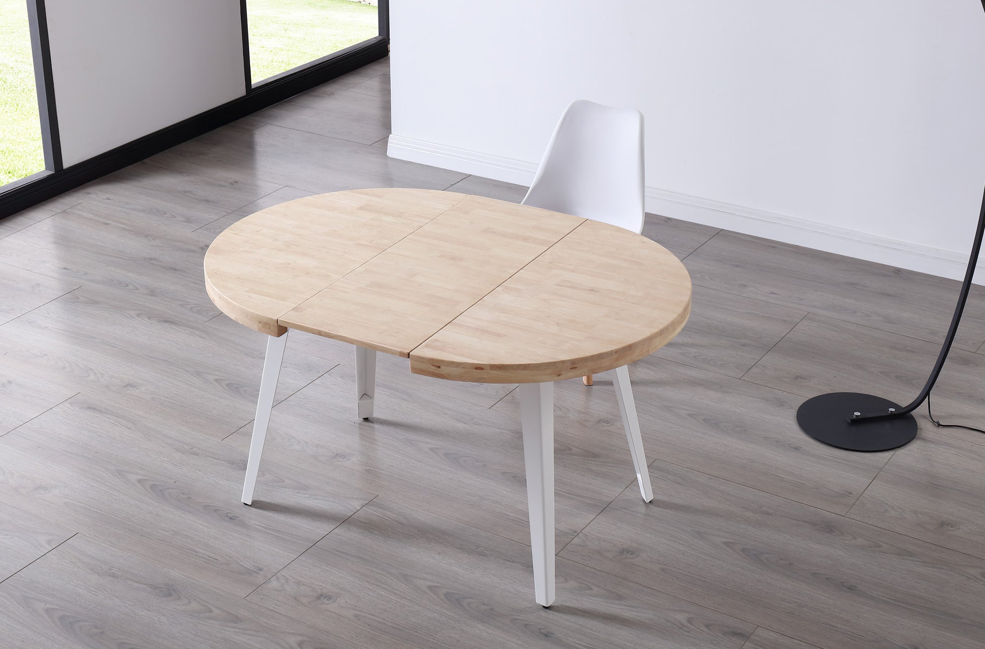 MESA  DE COMEDOR REDONDA EXTENSIBLE BERG 54MM image 7