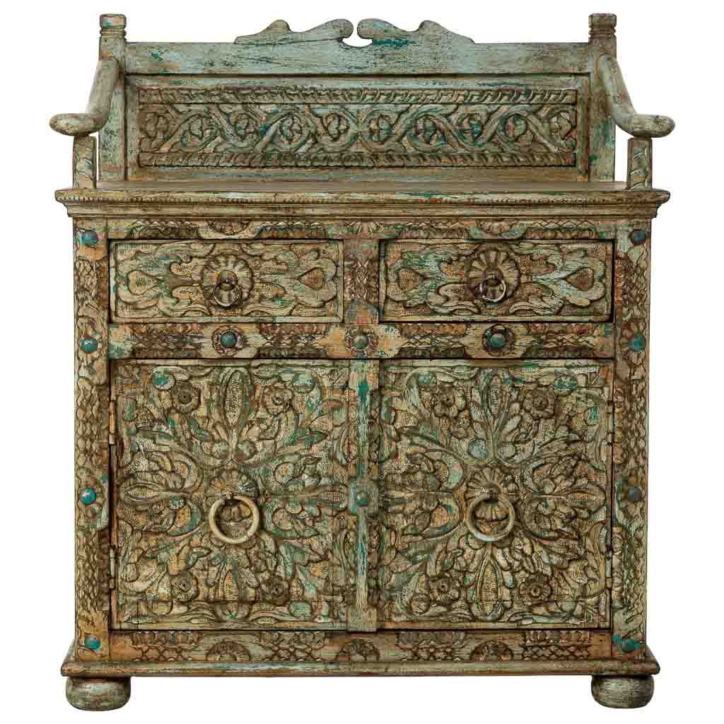 APARADOR DALIAN AQUA GREEN COMPACT ARTESANAL image 6