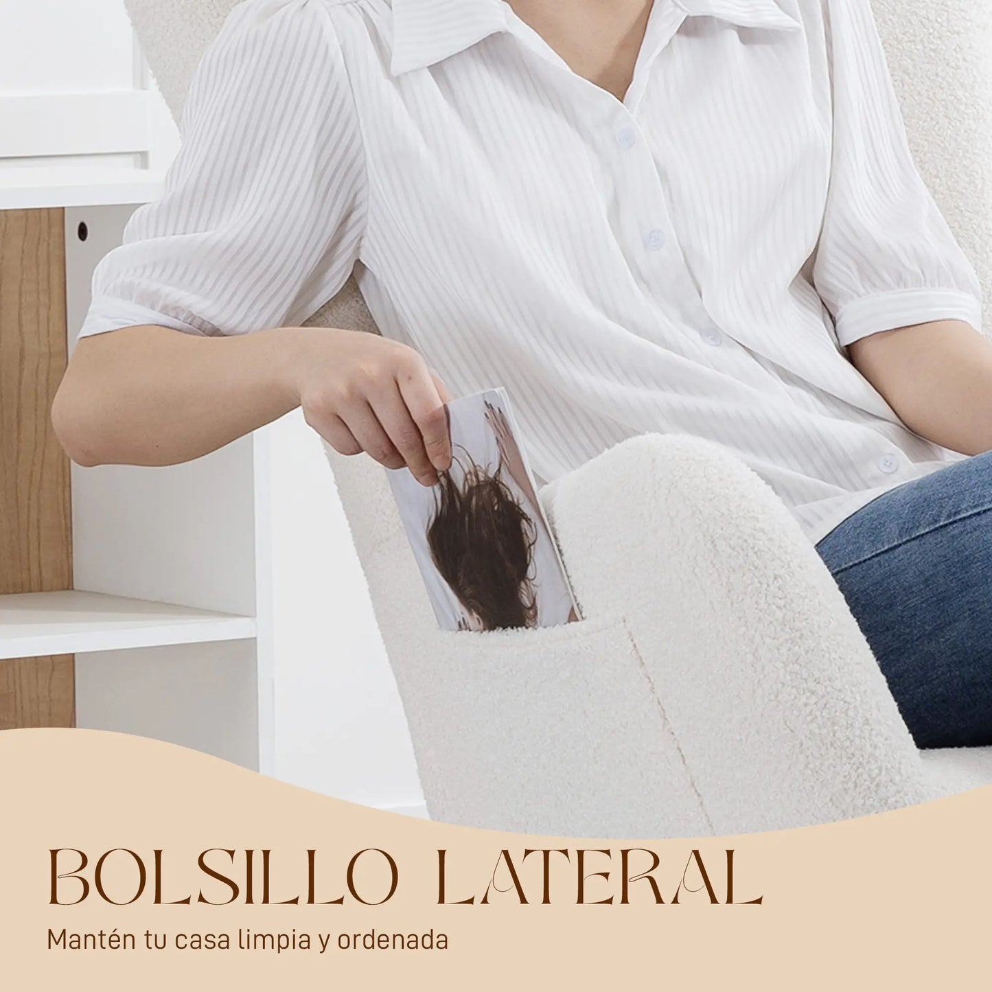 MECEDORA MODELO NORDIC TEDDY – BUTACA MECEDORA TAPIZADA image 13