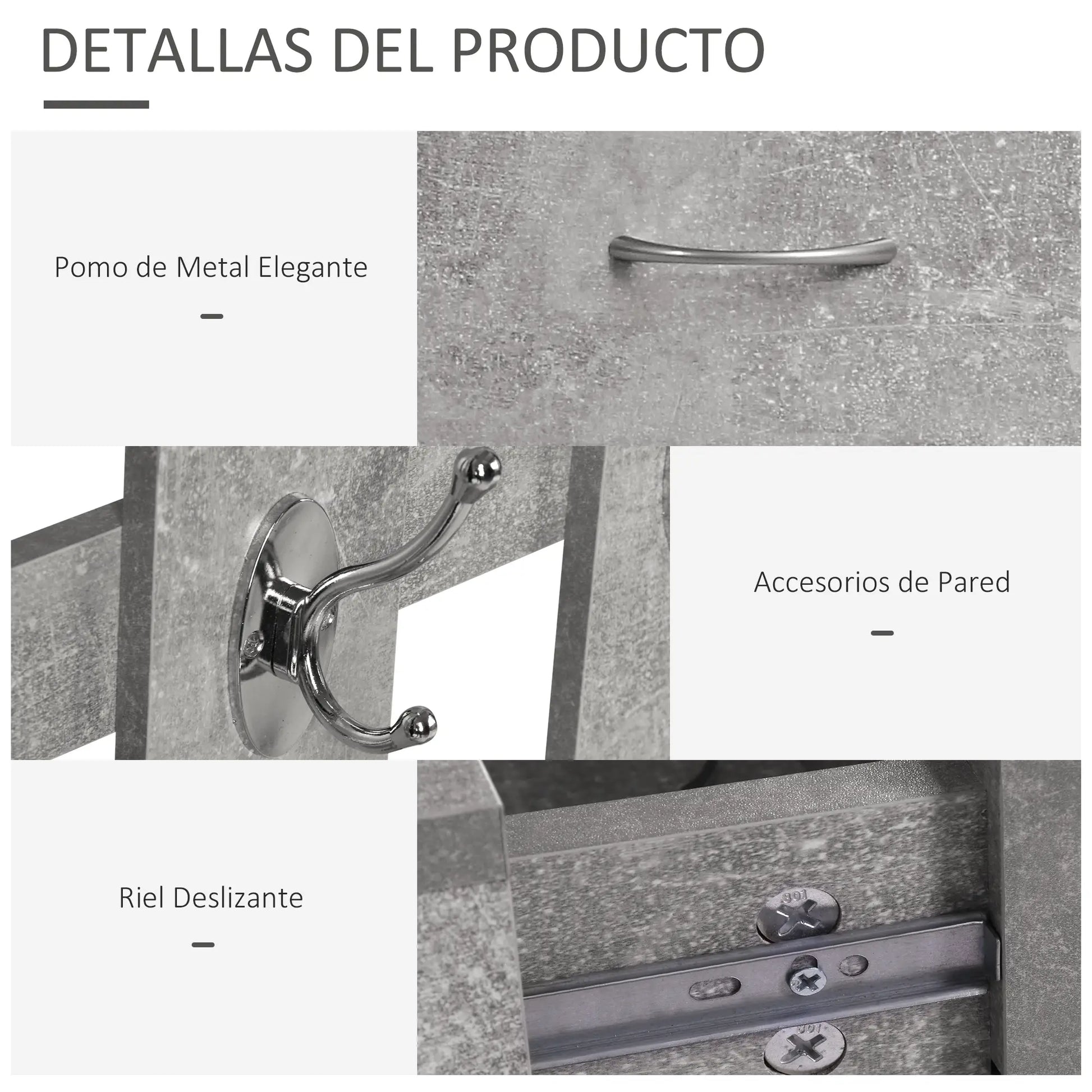 RECIBIDOR MIRROR&STORE GREY 3 EN 1 image 3