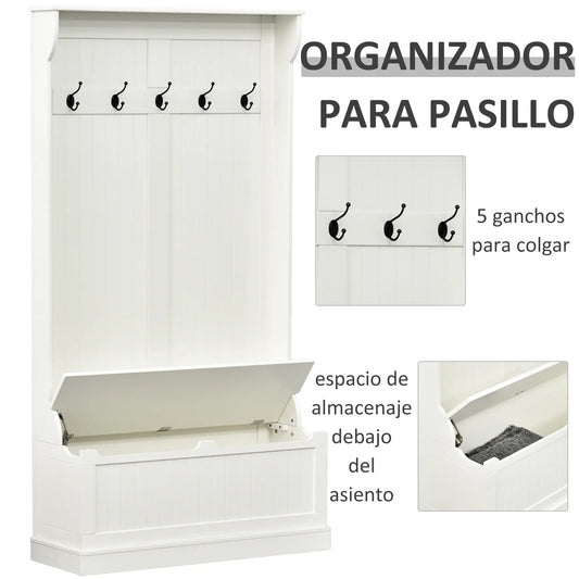 PERCHERO MARFIL HALL&BENCH 3 EN 1 image 0