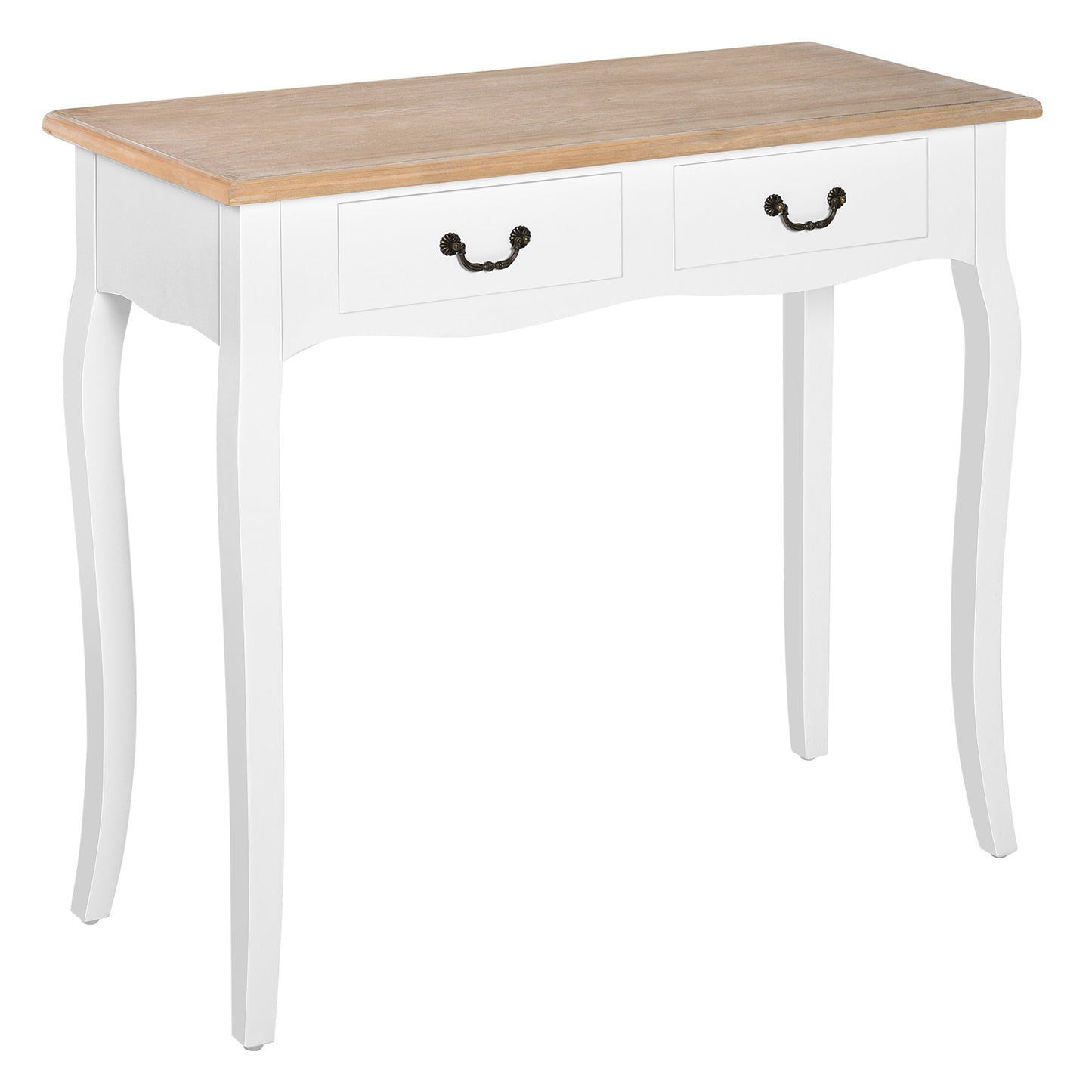 CONSOLA RETRO BLANCA “COUNTRY CHIC DOUBLE DRAWER” image 5