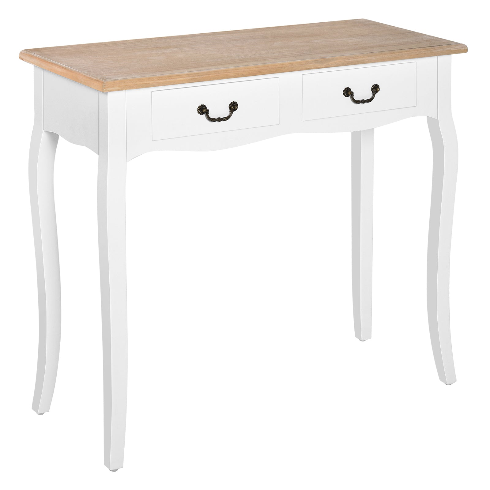 CONSOLA RETRO BLANCA “COUNTRY CHIC DOUBLE DRAWER” image 5