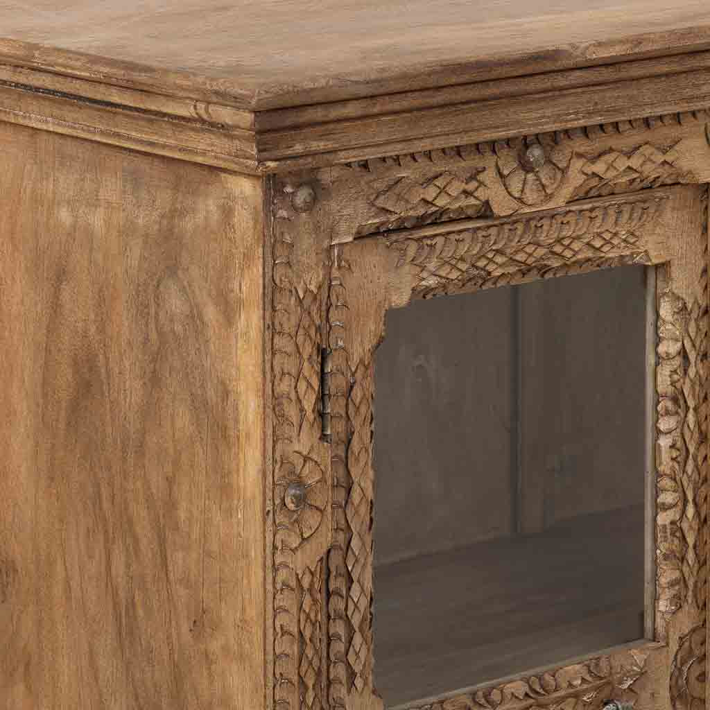 APARADOR DALIAN BROWN ARTESANAL 2 PUERTAS image 3