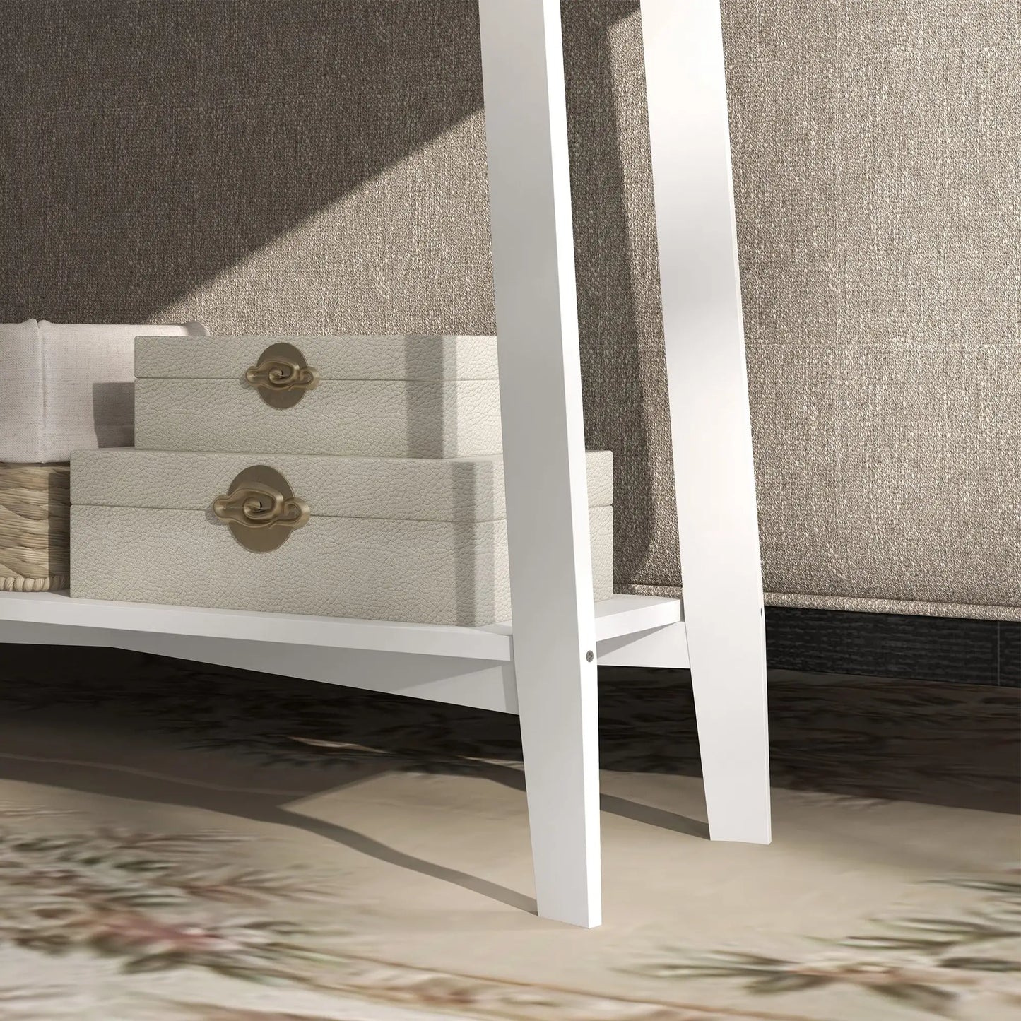 CONSOLA BOHO RATÁN “CANNAGE WHITE DOUBLE DRAWER” image 7