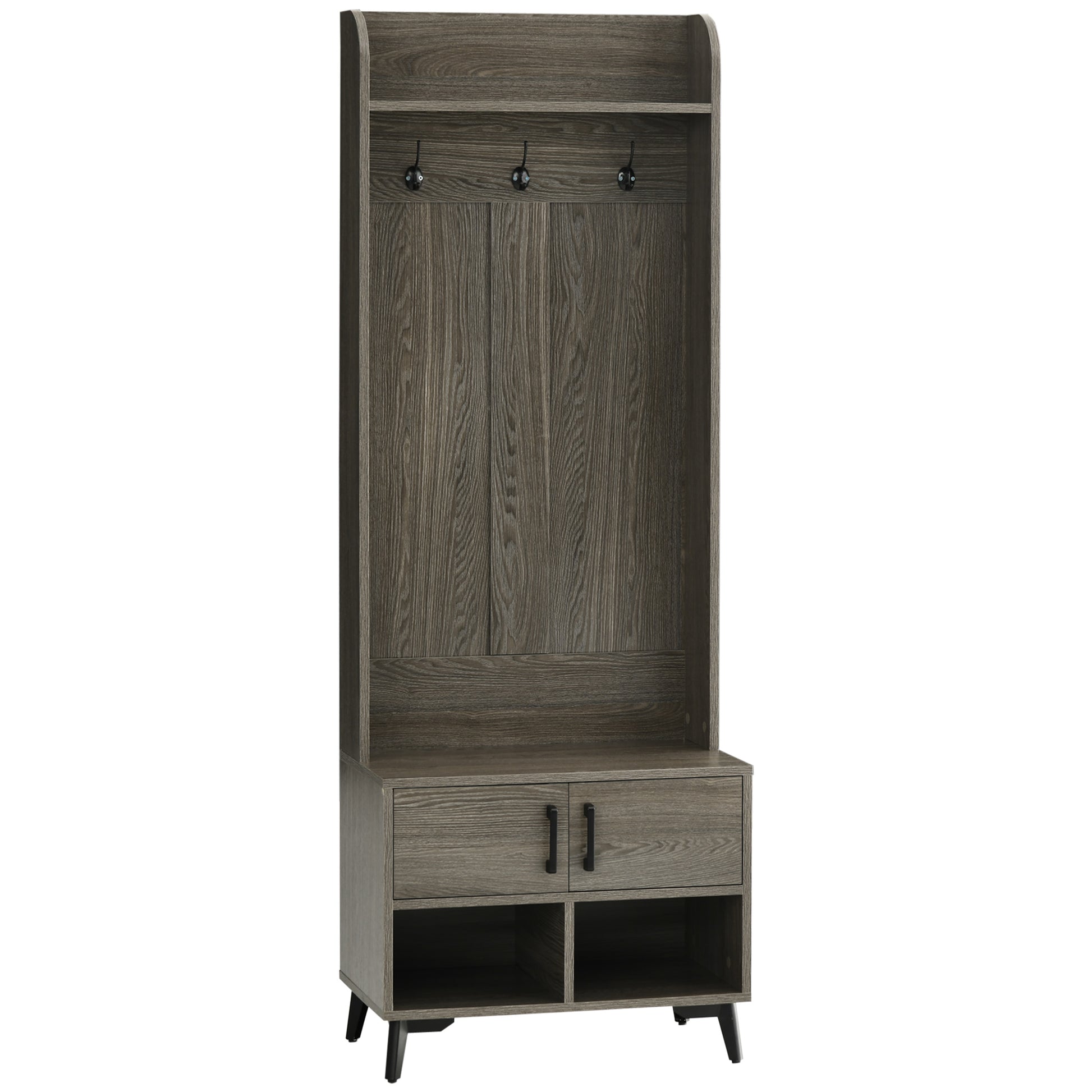 PERCHERO RUSTIC GREY STORAGE 4 EN 1 image 5