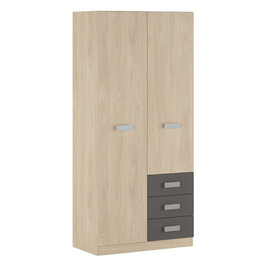 Armario Donald 2 puertas 3 cajones 207,6x94,8x50 cm image 0