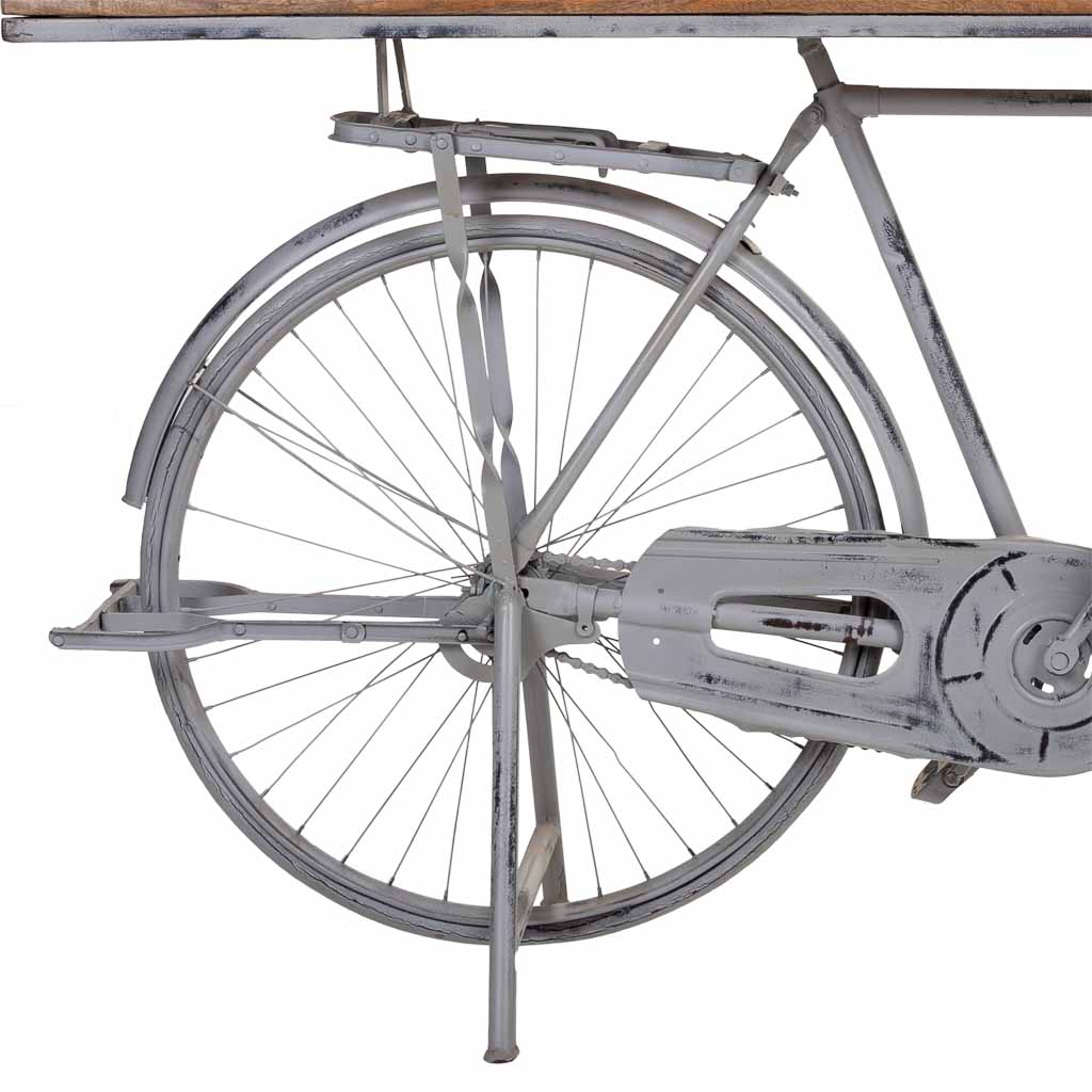 RECIBIDOR BICICLETA INDUSTRIAL PLATA image 3