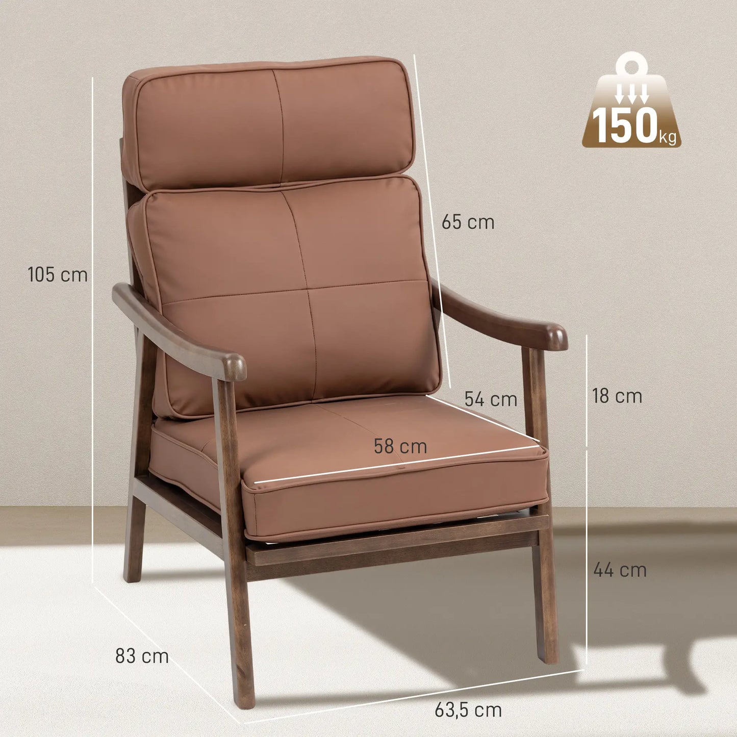 SILLÓN MODELO NOGAL CLASSIC image 1