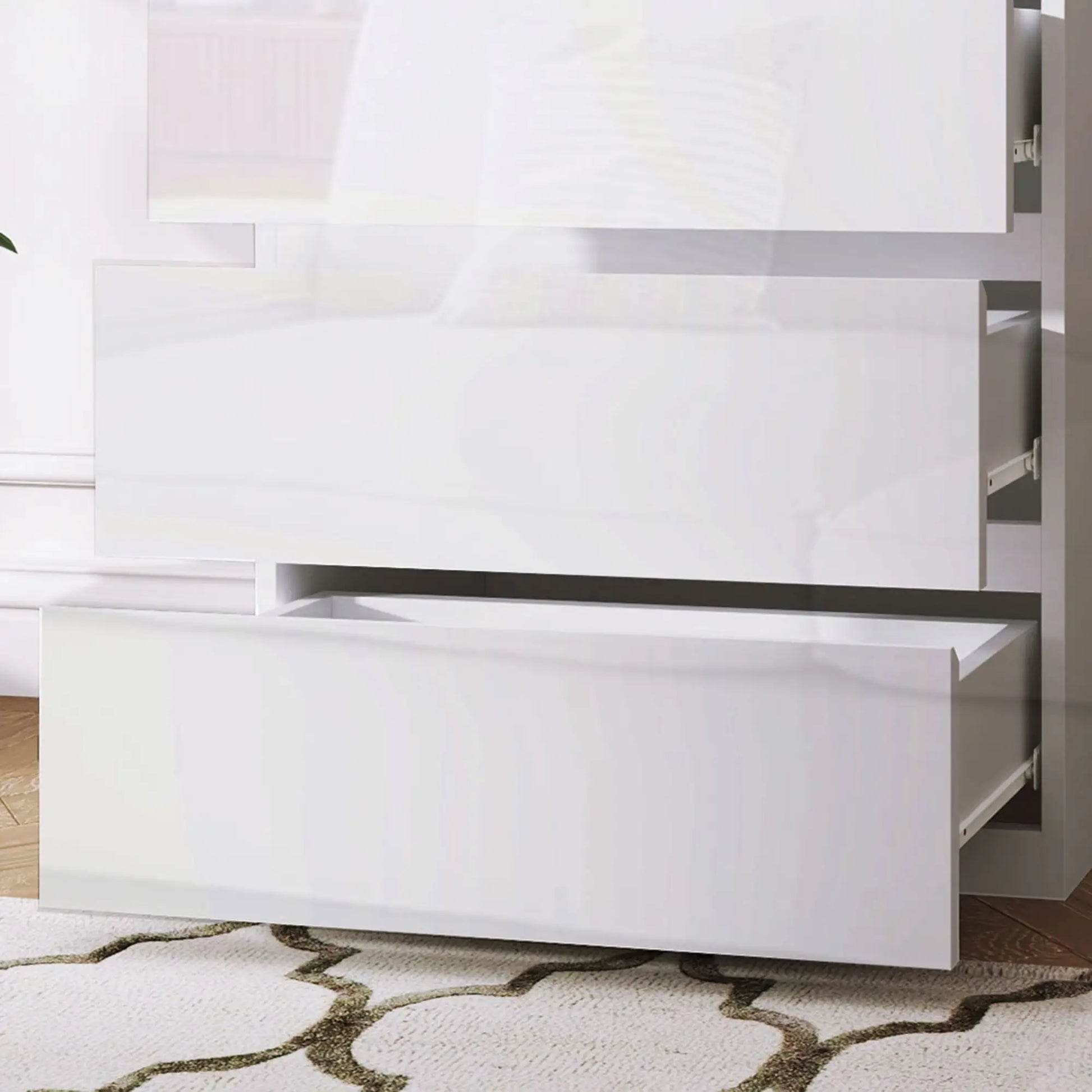 CÓMODA BRIGHTLINE 5C BLANCO BRILLO image 7