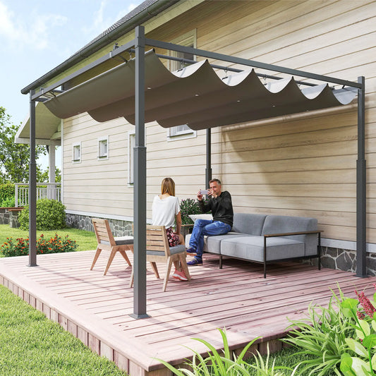 PÉRGOLA DE JARDÍN SOMBRAZEN 3X3 CON TECHO RETRÁCTIL Y SISTEMA MAGNÉTICO image 0