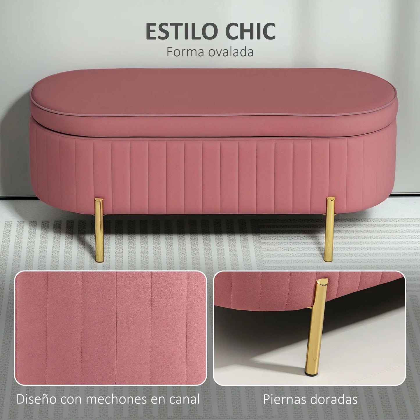 BANCO DE ALMACENAMIENTO VELVET OVAL GOLD image 5