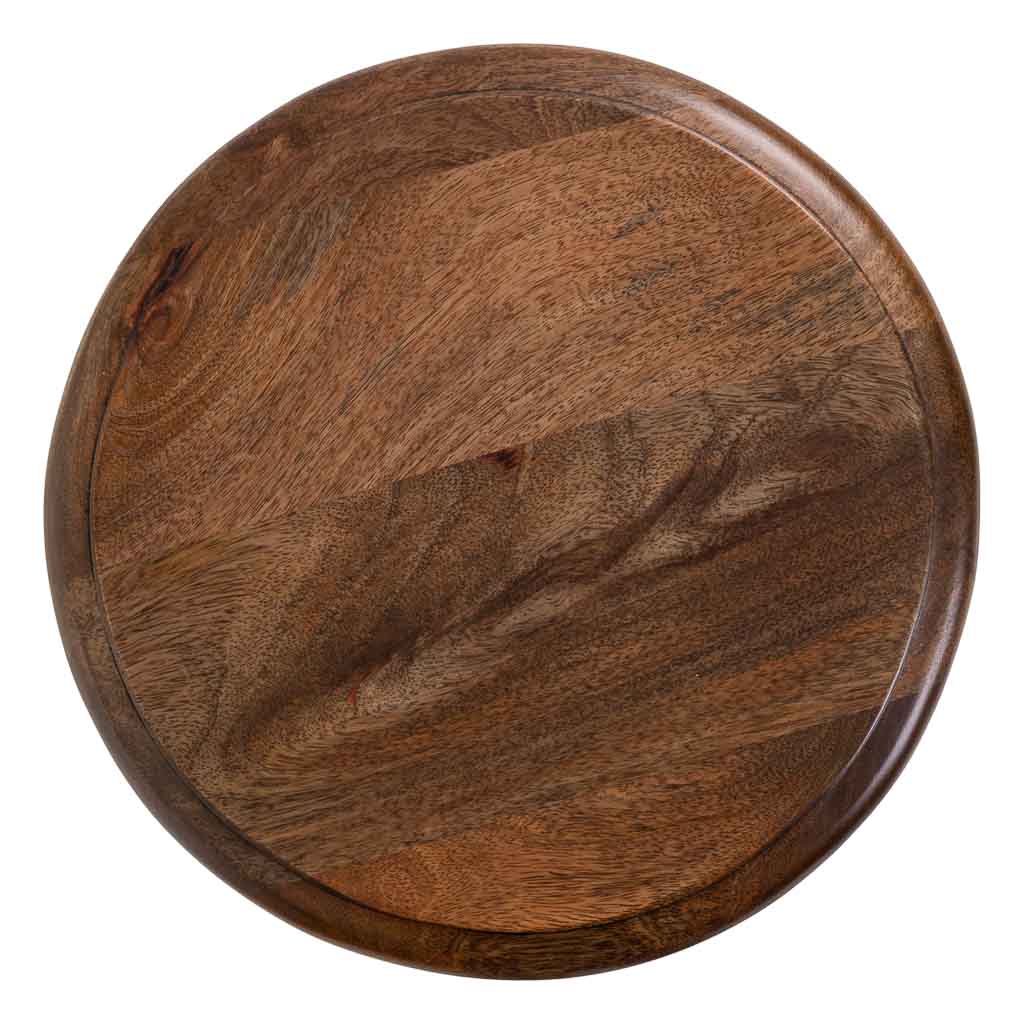 TABURETE DE MADERA Y METAL TURQUESA image 4