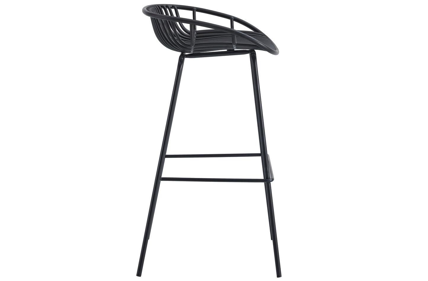 TABURETE ALTO SHELL NEGRO image 4