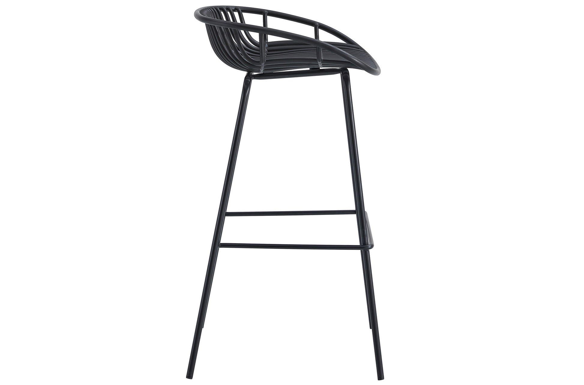 TABURETE ALTO SHELL NEGRO image 4