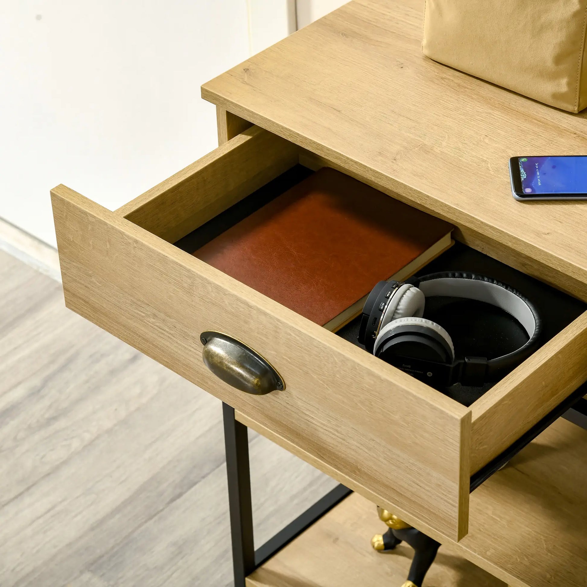 MESA RECIBIDOR ROBLE ACERO “URBAN DUO STORAGE” image 9