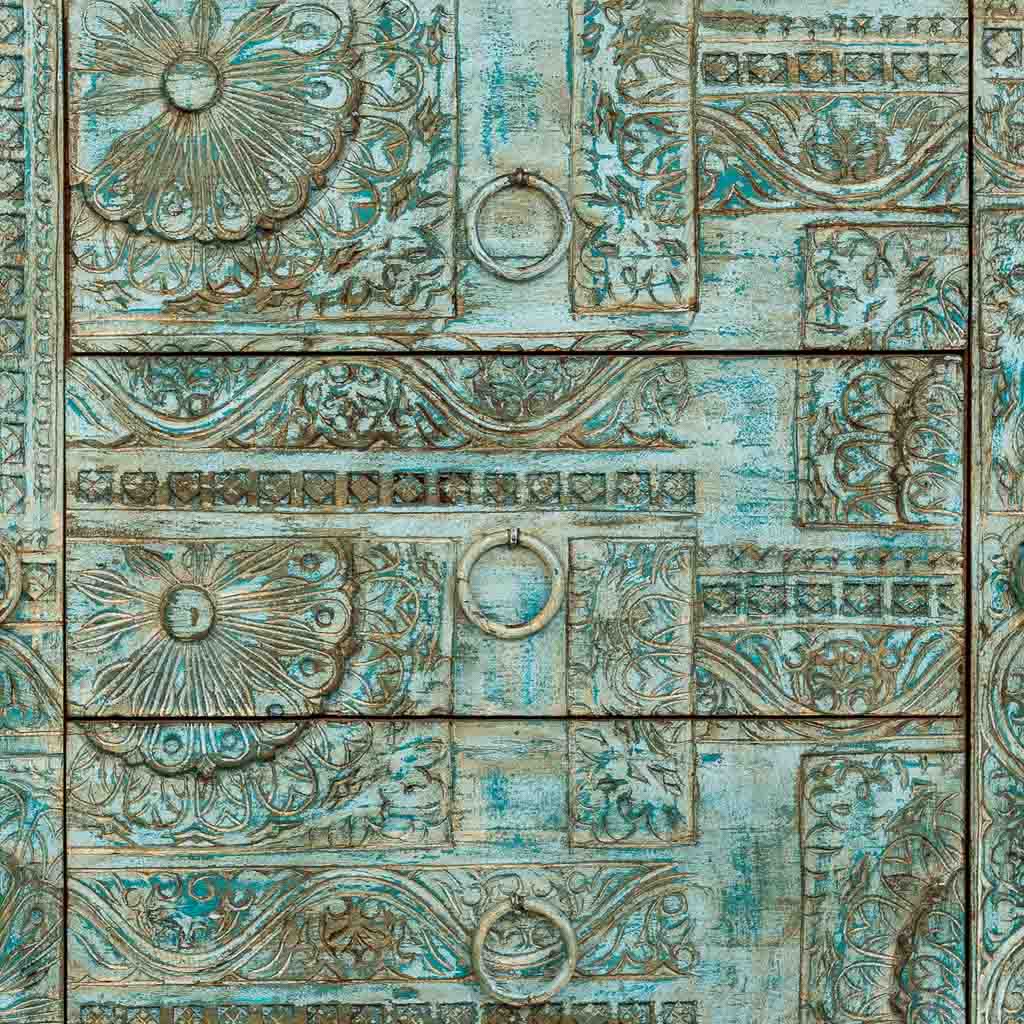 APARADOR DALIAN AQUA GREEN VINTAGE ARTESANAL image 3