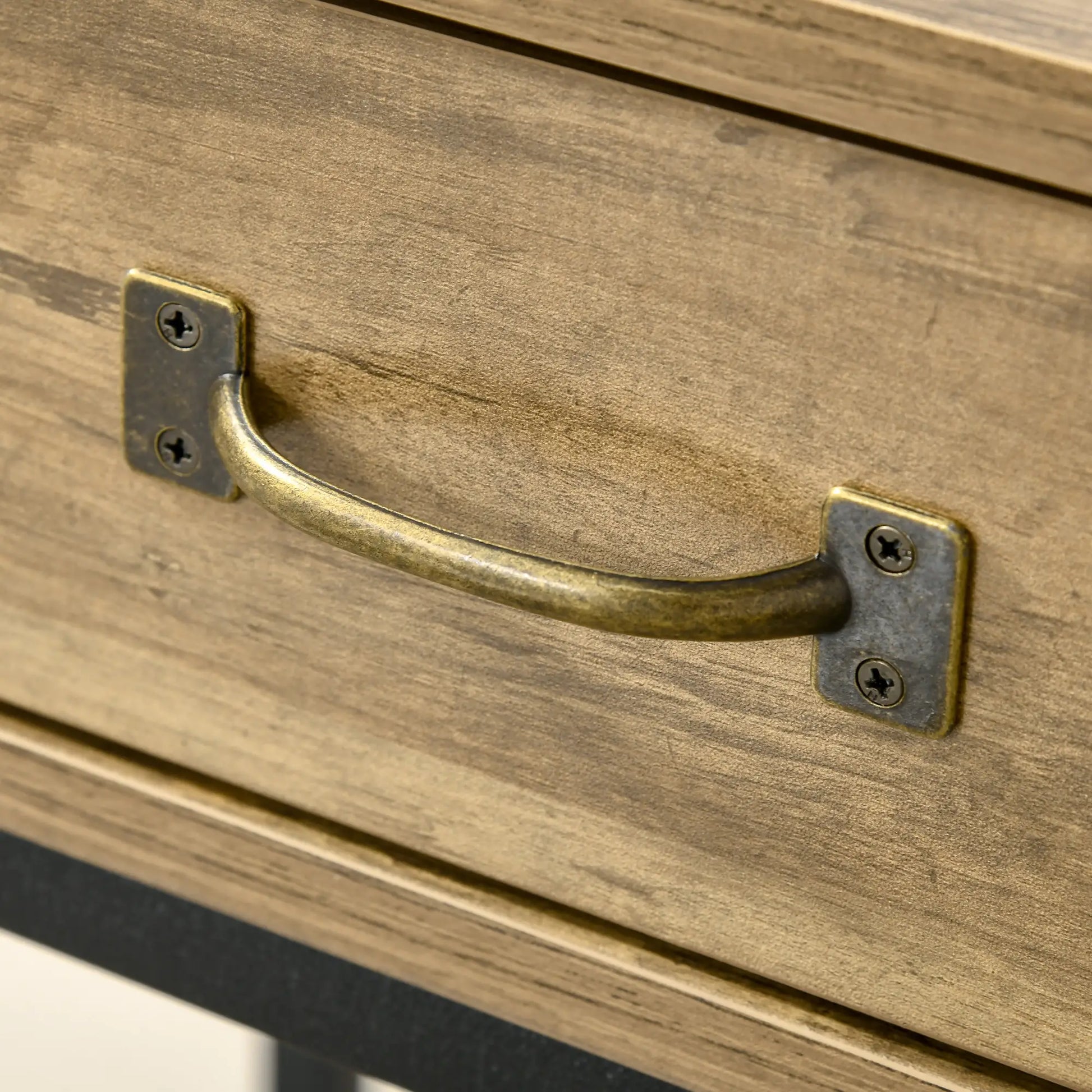 Mesa de Recibidor Vintage con 2 Cajones y Estante image 2