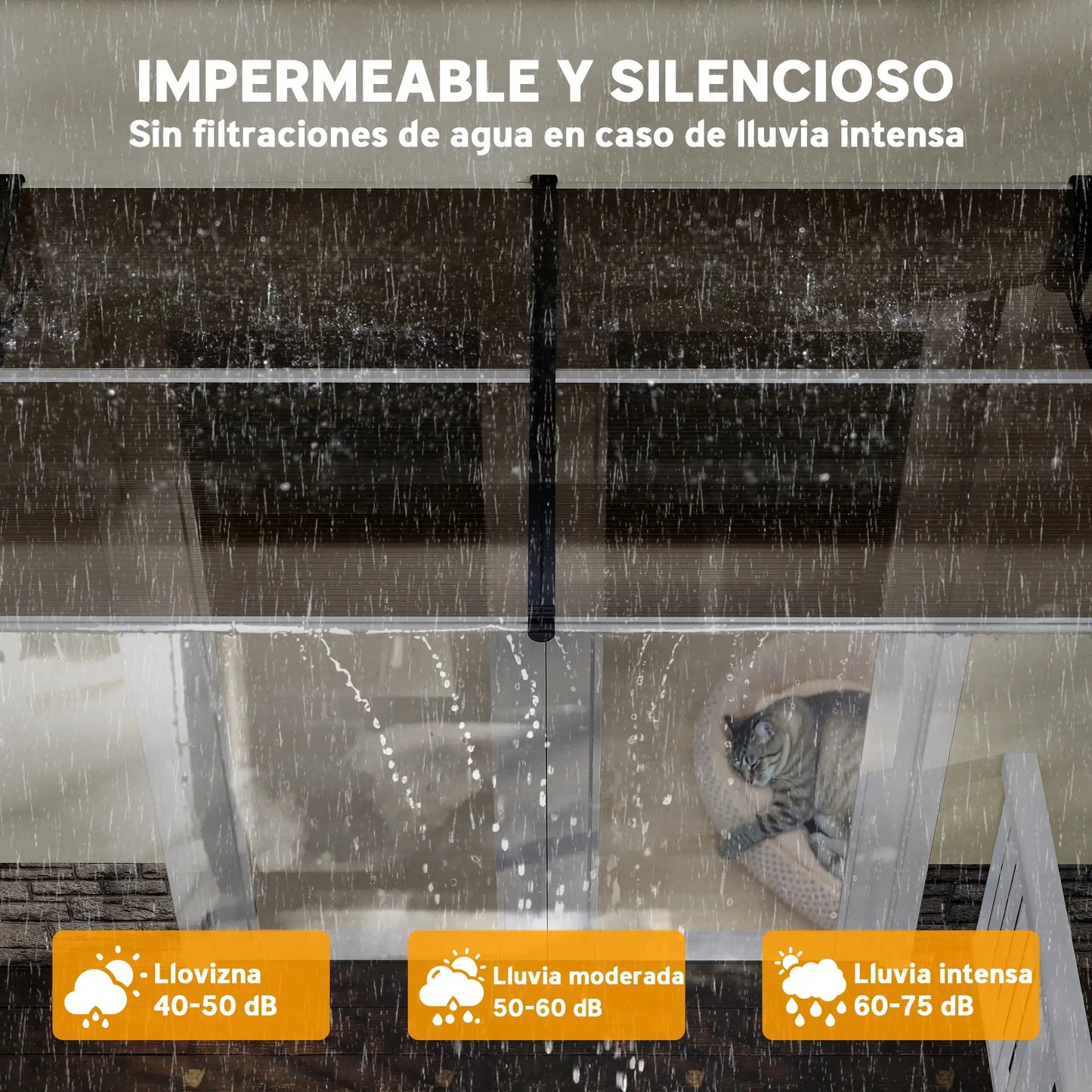 MARQUESINA EXTERIOR CURVA AURELIA 200 PARA PUERTAS Y VENTANAS image 4