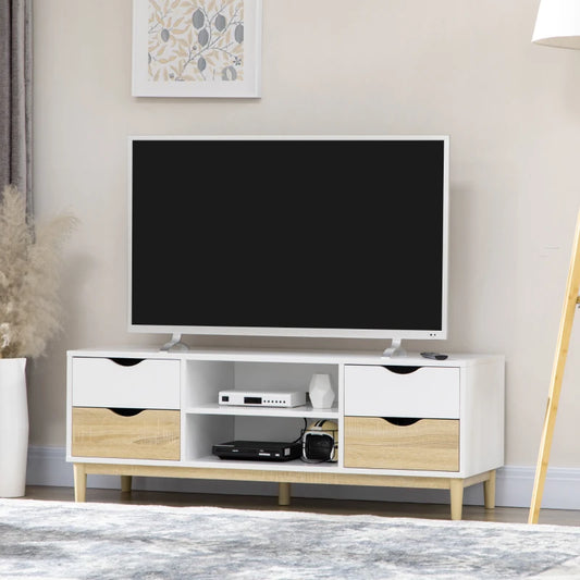 MUEBLE TV “NORDIK 120” BLANCO & ROBLE image 0