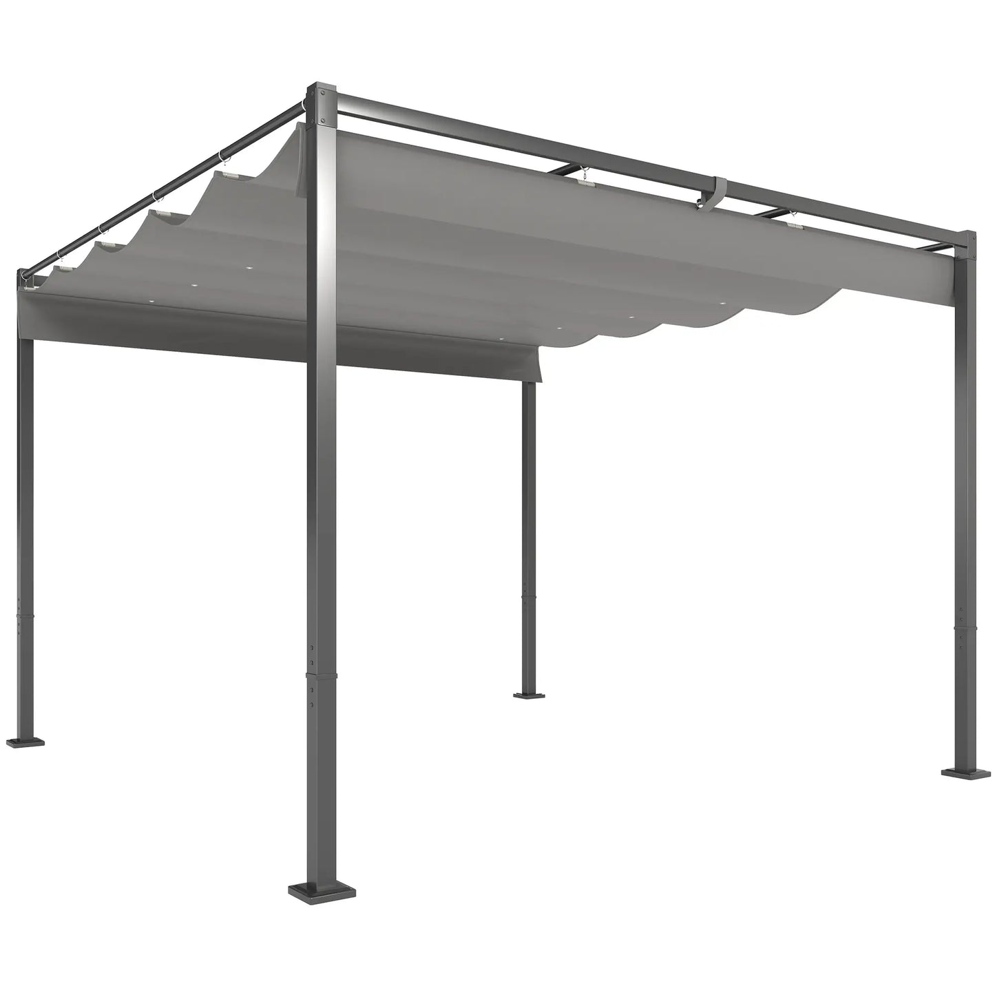 PÉRGOLA DE JARDÍN SOMBRAFIX 3X3 CON TECHO RETRÁCTIL Y CIERRE MAGNÉTICO image 9