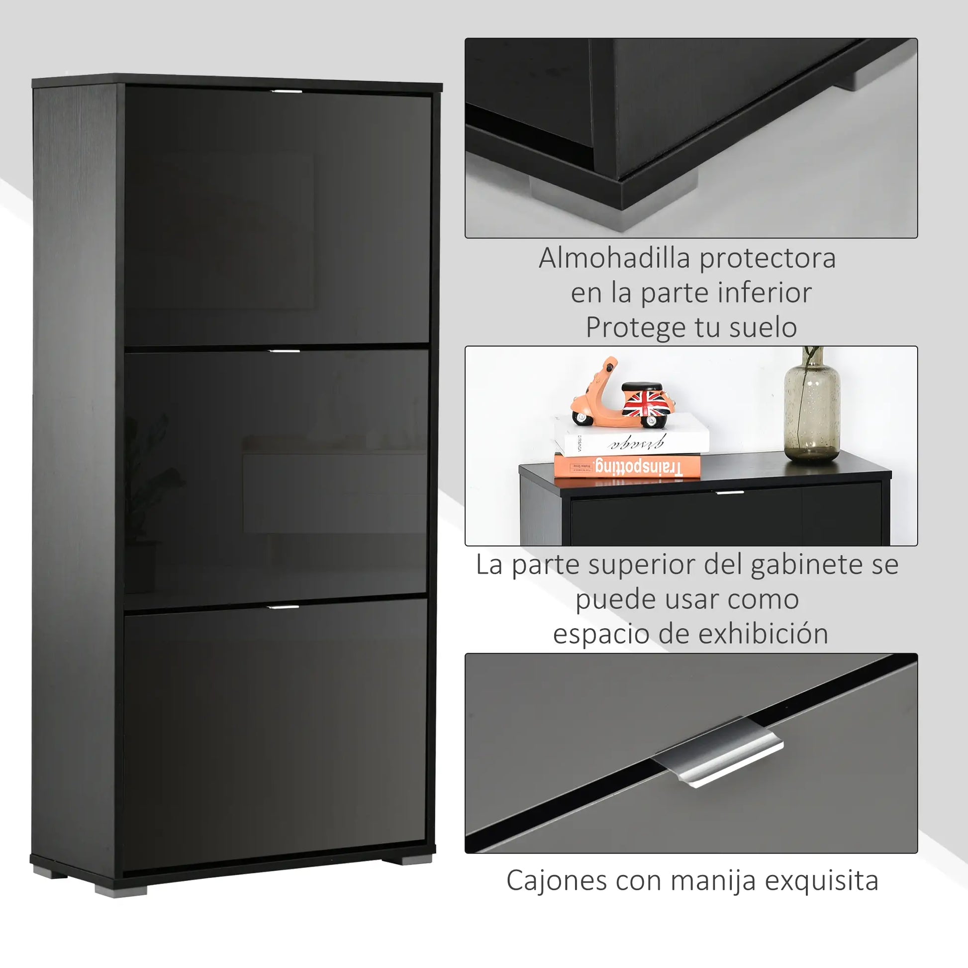 ZAPATERO MODERNO NEGRO VERTIK 18 image 9