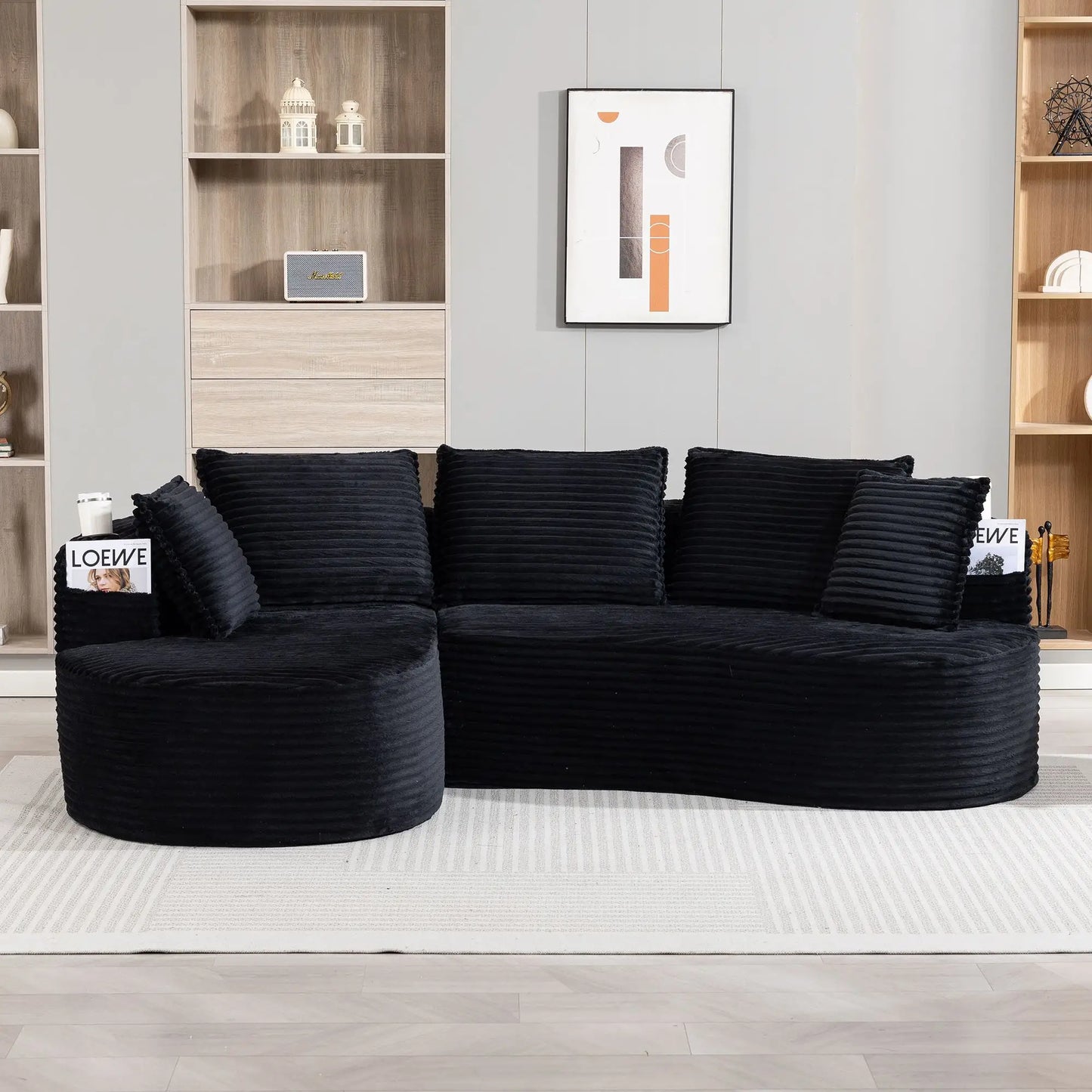 🛋️ BOGESOFA DE PANA – DISEÑO CONFORTABLE, PORTAVASOS Y COJINES