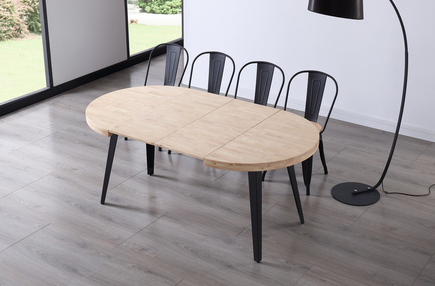 MESA  DE COMEDOR REDONDA EXTENSIBLE BERG 54MM image 2