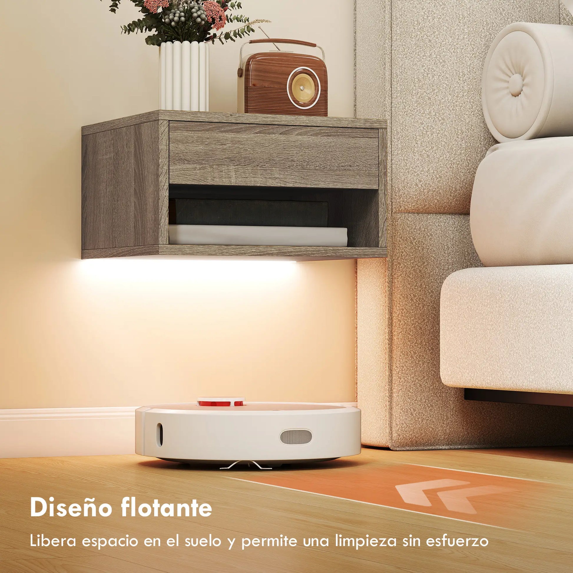 JUEGO DE MESITAS AURA LED FLOAT NATURAL image 6