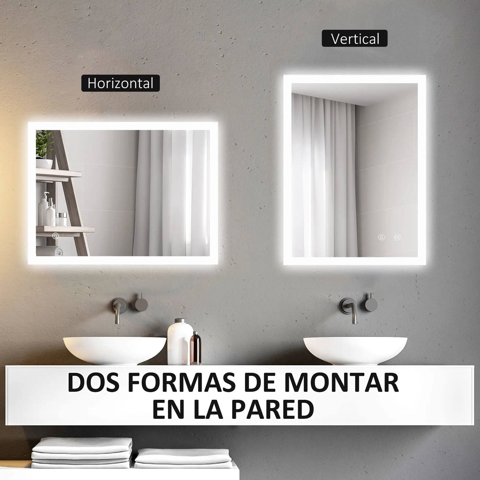 ESPEJO DE BAÑO LED LUMINA VELUX 70X50 ANTIVAHO RETROILUMINADO image 8