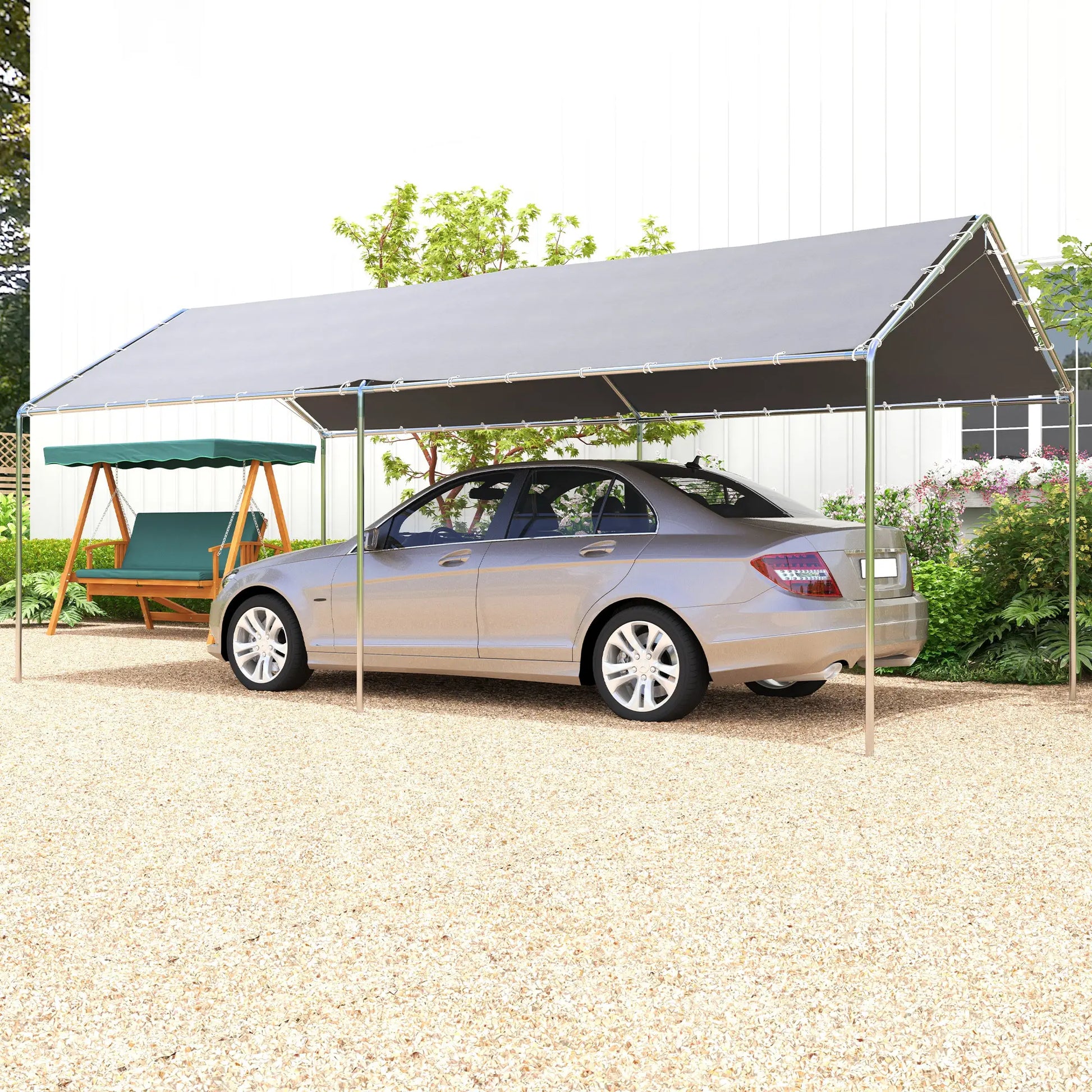 CARPA GARAJE PORTÁTIL TITAN PARK 3X6 PARA COCHE image 6