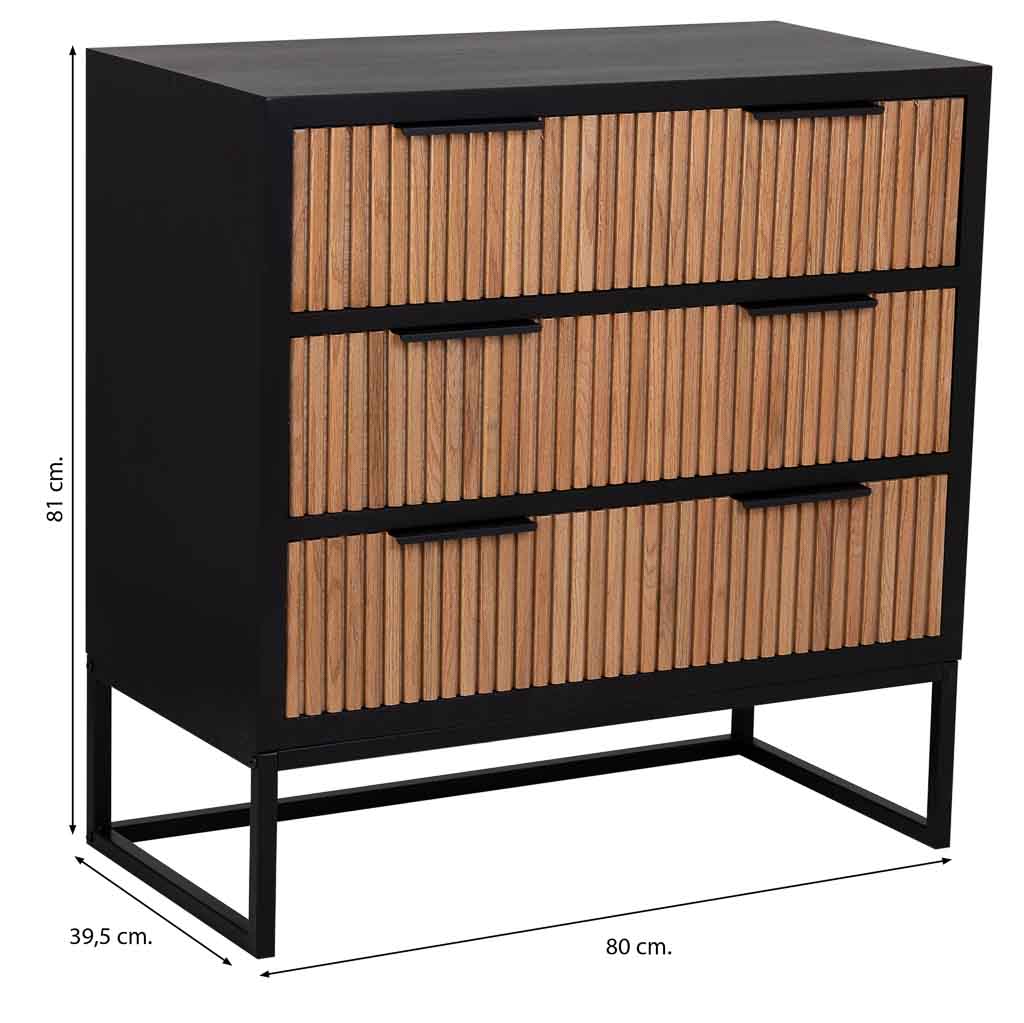 CÓMODA INDUSTRIAL SAORI CHEST 3 image 2