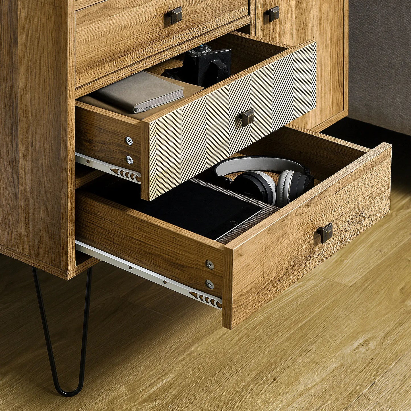 CÓMODA BOHO MADERA “BOHO MOSAIC FOUR DRAWER” image 2