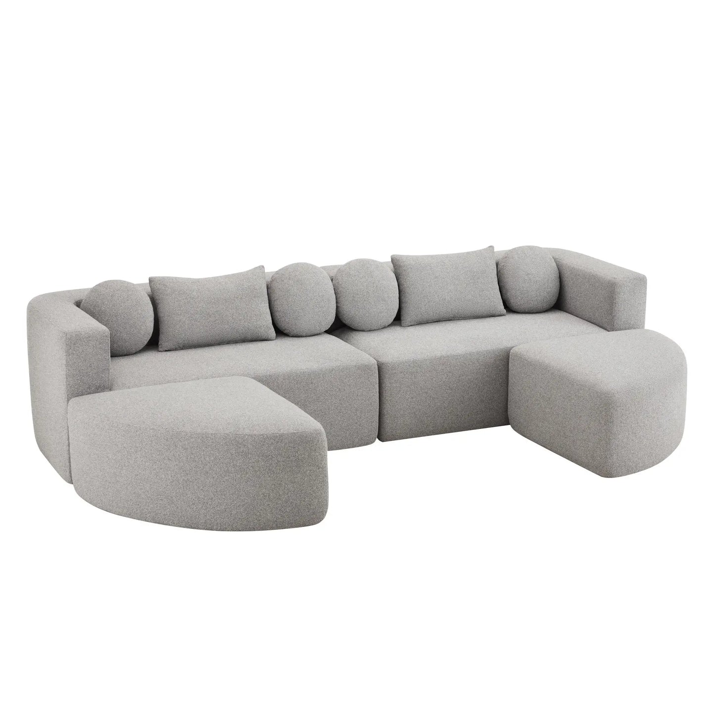 🛋️ SOFÁ CAMA MODULAR “CLOUD” – CHENILLA, ESPUMA DE ALTA ELASTICIDAD Y MUELLES ENSACADOS